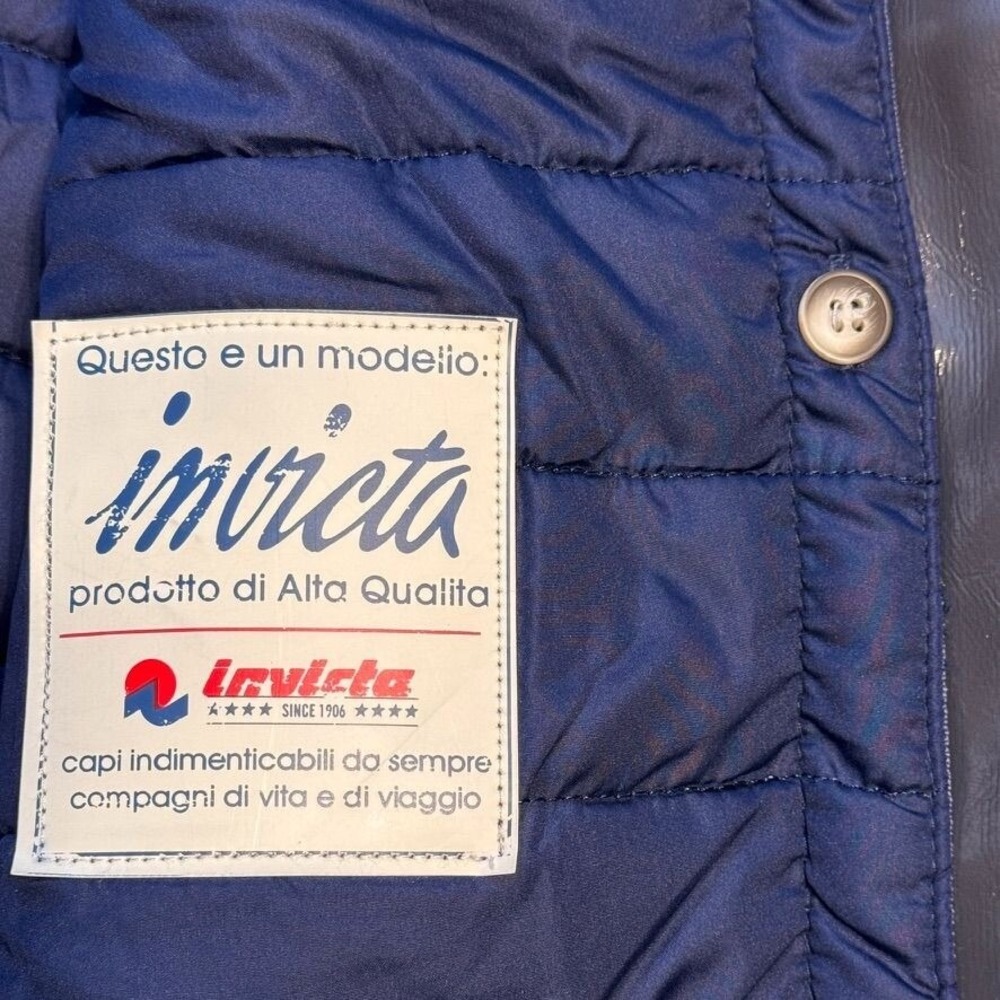 Invicta Italy Waterproof Hooded Jacket Women‎ Med Gray Blue Quilted Lining *FLAW - Picture 10 of 16